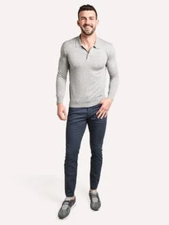 Greyson Men's Saratoga Polo -Standrews Links Officials Store WSA2009 LIGHTGREYHEATHERalt3