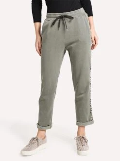 Sundry Leopard Trim Trouser Sweatpant
