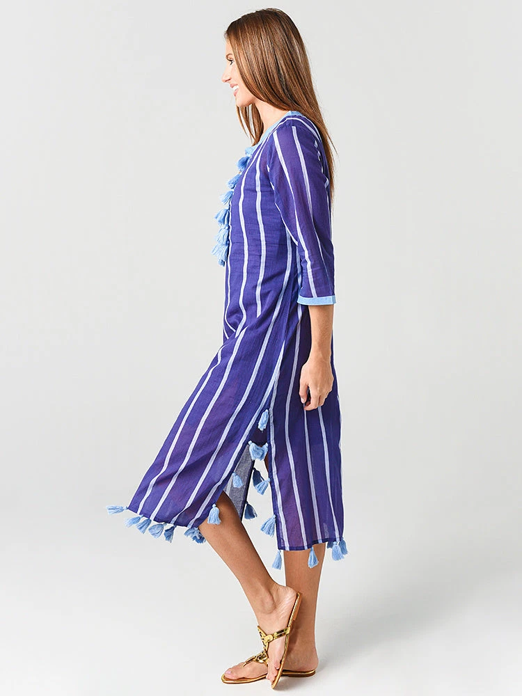 Oliphant Women's Zedi Tassel Kaftan 2 Oliphant Women's Zedi Tassel Kaftan - Image 2