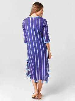 Oliphant Women's Zedi Tassel Kaftan 5 Oliphant Women's Zedi Tassel Kaftan -Standrews Links Officials Store ZEDIxBLUExAlt2