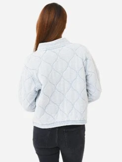 Z Supply Women's Redwood Knit Denim Jacket 7 Z Supply Women's Redwood Knit Denim Jacket -Standrews Links Officials Store ZJ223742xWASHEDINDIGOxAlt3 76334137