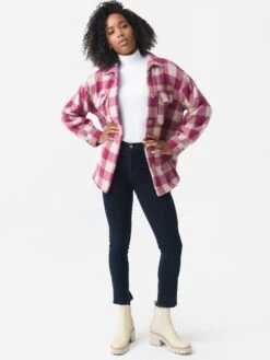 Z Supply Women's Plaid Check Tucker Jacket 7 Z Supply Women's Plaid Check Tucker Jacket -Standrews Links Officials Store ZJ224576xBERRYxAlt2 82310552