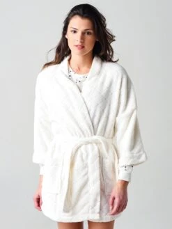Z Supply Women's Luxe Quilted Kimono Robe