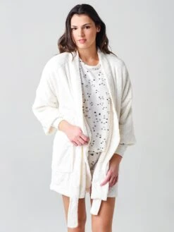 Z Supply Women's Luxe Quilted Kimono Robe -Standrews Links Officials Store ZLJ211165xVANILLAICExPrimary 23245910