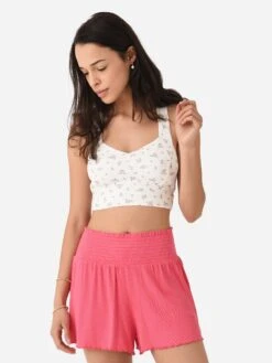 Z Supply Women's Ditsy Floral Silky Pointelle Tank Bra