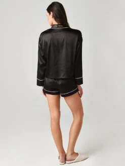 Z Supply Women's Slumber Satin Pajama Set 7 Z Supply Women's Slumber Satin Pajama Set -Standrews Links Officials Store ZLZ211170xBLACKxAlt3 25395269