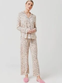 Z Supply Women's Softest Leopard Pajama Set