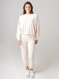 Z Supply Women's Ava Leopard Jogger Sweatpant -Standrews Links Officials Store ZP203627xBONExAlt3 12854945