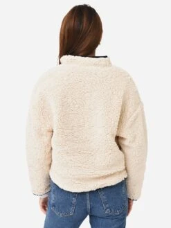 Z Supply Women's On-The-Go Reversible Quilted Sherpa Jacket -Standrews Links Officials Store ZVJ223033xBLACKxAlt4 77568155