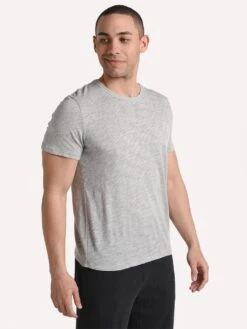 ATM Men's Slub Jersey Crew Neck Tee -Standrews Links Officials Store am4000 fk1 heathergreyalt1