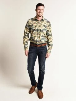 Hartford Penn Woven Shirt -Standrews Links Officials Store aq14030 alpinetwillprintalt1