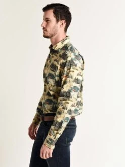 Hartford Penn Woven Shirt -Standrews Links Officials Store aq14030 alpinetwillprintalt2