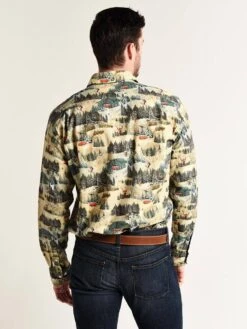 Hartford Penn Woven Shirt -Standrews Links Officials Store aq14030 alpinetwillprintalt3