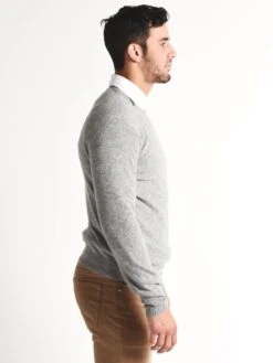 Hartford Cashmere Pique Pullover -Standrews Links Officials Store aqh1337 lightgreyalt3