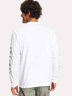 Quiksilver Men's Waterman Aztec Fish Long Sleeve Tee -Standrews Links Officials Store aqmzt03356 wbb0whitealt2