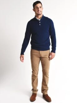 Hartford Cashmere High Neck Pullover -Standrews Links Officials Store aqt7337 ink navyalt1