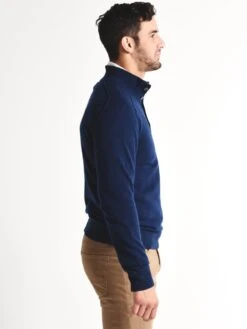 Hartford Cashmere High Neck Pullover -Standrews Links Officials Store aqt7337 ink navyalt2