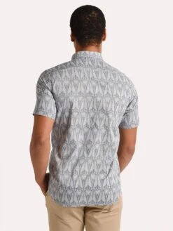 Hartford Sander Woven Shirt -Standrews Links Officials Store ar18045 reverseblueafricanprintalt3