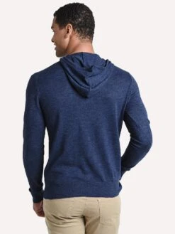 Hartford Men's Hoody Knitted Pull Over -Standrews Links Officials Store art4324 navy indigomixalt3