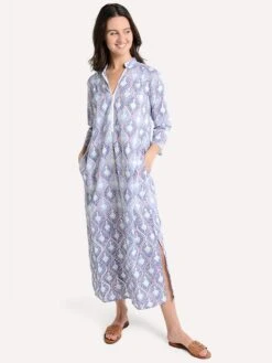 Ros Garden Asha Long Kurta -Standrews Links Officials Store ashalongkurta raquelblue f83d2ad4 2f96 47d3 8f5d 9ef7abbd2987