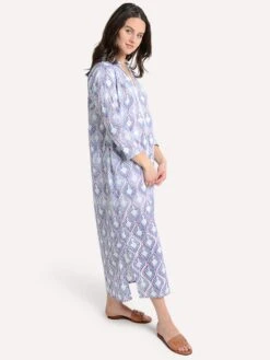 Ros Garden Asha Long Kurta -Standrews Links Officials Store ashalongkurta raquelbluealt1