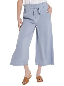Bella Dahl Frayed Crop Wide Leg Pant -Standrews Links Officials Store b3012 654 303 harborsky