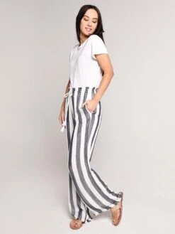 Bella Dahl Tassel Cord Wide Leg Pant -Standrews Links Officials Store b3029 647 304 blue whitestripealt3