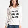 Friday+Saturday Babes Support Babes Long Sleeve Pullover