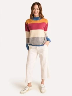 J.O.A Color Block Sweater -Standrews Links Officials Store bc7808 multistripealt3