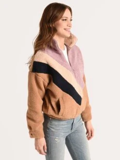 J.O.A Multicolor Pullover -Standrews Links Officials Store bc7929 lavenderstripealt1