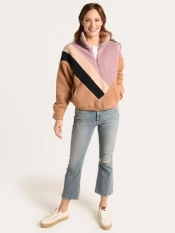 J.O.A Multicolor Pullover -Standrews Links Officials Store bc7929 lavenderstripealt3