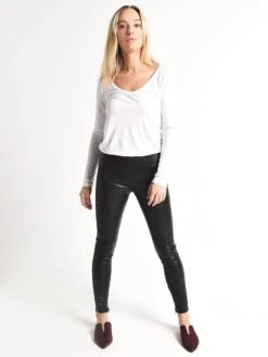 Velvet Berdine Faux Leather Leggings -Standrews Links Officials Store berdine03 blackalt3