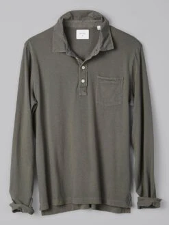 Billy Reid Long Sleeve Garment Dyed Pensacola Polo -Standrews Links Officials Store billy1 6a4a7e48 327c 4453 9349 b27ffd39665a