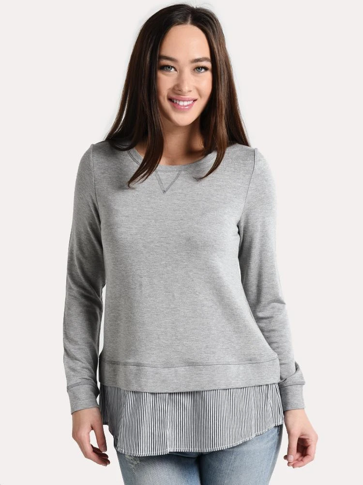 BB Dakota Layer Slayer Shirt Tail Sweate 1 BB Dakota Layer Slayer Shirt Tail Sweate