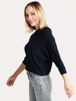 BB Dakota Under The Hood Dolman Sleeve -Standrews Links Officials Store bj105827 navyheatheralt1