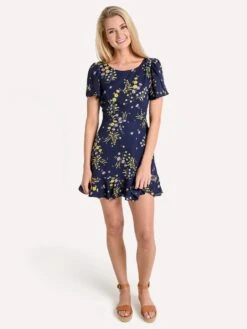 BB Dakota Weekend Feels Printed Dress 9 BB Dakota Weekend Feels Printed Dress -Standrews Links Officials Store bj108242 vintagebluealt3