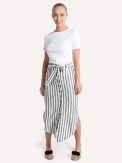 BB Dakota Stipe I Like Skirt -Standrews Links Officials Store bj109351 navyalt1