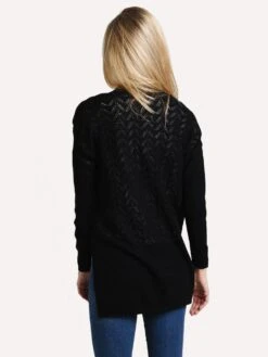 BB Dakota Summer Breeze Cardigan -Standrews Links Officials Store bj206579 blackalt2