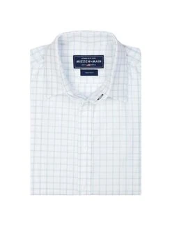 Mizzen + Main Hull Blue Window Pane Blue Label Shirt -Standrews Links Officials Store bl l 1001 bluealt1