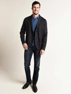 Harris Wharf London Blazer Overcheck -Standrews Links Officials Store c8g24mmj f blue greyalt1