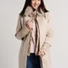 Herno Women's Cashmere Cocoon Coat With Removable Sleeves And Windgaurd Fur Collar