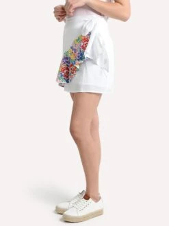 J. Marie Carmen Skirt -Standrews Links Officials Store carmenskirt whitewrap multiembroideryalt2