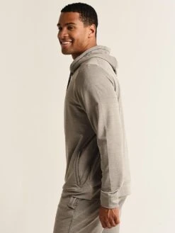 Rhone Celliant Marle Hoodie -Standrews Links Officials Store cmh 181 lightgreymarlealt1