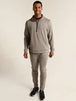 Rhone Celliant Marle Hoodie -Standrews Links Officials Store cmh 181 lightgreymarlealt3