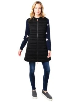 Save The Duck Women's Sold 3 Vest -Standrews Links Officials Store d8408wsold blackalt3