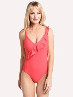 Helen Jon Ruffle Wrap One Piece