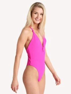 Dolce Vita Knotty High Leg One Piece Swimsuit -Standrews Links Officials Store dvcb119823 punchalt1
