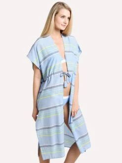 Echo Sunset Stripe Midi Cover Up -Standrews Links Officials Store eb0050 skybluealt1