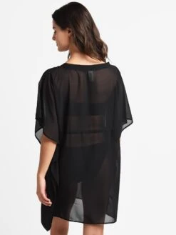 Echo Solid Classic Butterfly Cover Up -Standrews Links Officials Store eb0115 blackalt2