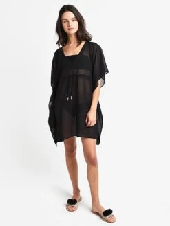 Echo Solid Classic Butterfly Cover Up -Standrews Links Officials Store eb0115 blackalt3